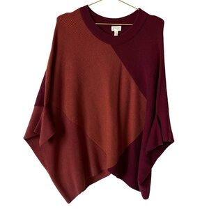 Greige Poncho sweater size L new